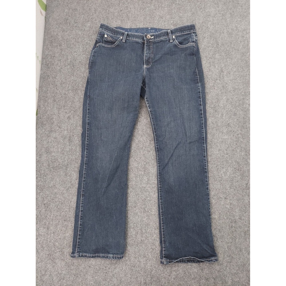 WRANGLER Q BABY Jeans Womens 15/16x32 Blue Western Cowgirl Rodeo Riding